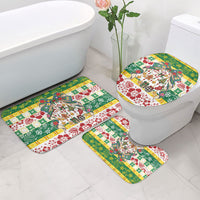 Cook Islands Tīvaevae Christmas Bow Bathroom Set Mere Kiritimiti LT9 - Polynesian Pride