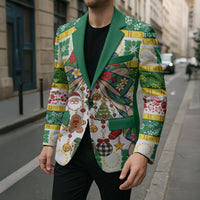 Cook Islands Tīvaevae Christmas Bow Blazer Mere Kiritimiti LT9 - Polynesian Pride