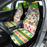 Cook Islands Tīvaevae Christmas Bow Car Seat Cover Mere Kiritimiti LT9 - Polynesian Pride