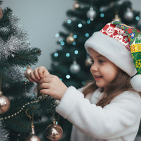 Cook Islands Tīvaevae Christmas Bow Christmas Santa Hat Mere Kiritimiti LT9 - Polynesian Pride