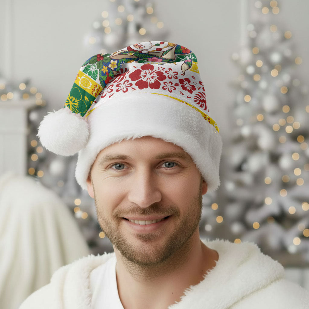 Cook Islands Tīvaevae Christmas Bow Christmas Santa Hat Mere Kiritimiti LT9 - Polynesian Pride