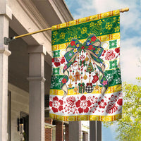Cook Islands Tīvaevae Christmas Bow Garden Flag Mere Kiritimiti LT9 House Flag Multicolor - Polynesian Pride