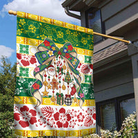 Cook Islands Tīvaevae Christmas Bow Garden Flag Mere Kiritimiti LT9 - Polynesian Pride