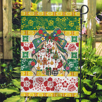 Cook Islands Tīvaevae Christmas Bow Garden Flag Mere Kiritimiti LT9 Garden Flag Multicolor - Polynesian Pride