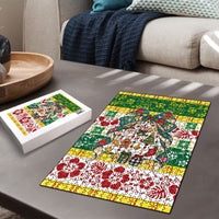 Cook Islands Tīvaevae Christmas Bow Puzzle Mere Kiritimiti LT9 - Polynesian Pride