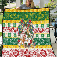 Cook Islands Tīvaevae Christmas Bow Quilt Mere Kiritimiti LT9 Multicolor - Polynesian Pride