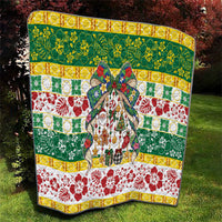 Cook Islands Tīvaevae Christmas Bow Quilt Mere Kiritimiti LT9 - Polynesian Pride