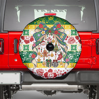 Cook Islands Tīvaevae Christmas Bow Spare Tire Cover Mere Kiritimiti LT9 - Polynesian Pride