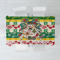 Cook Islands Tīvaevae Christmas Bow Tablecloth Mere Kiritimiti LT9 Multicolor - Polynesian Pride