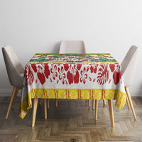 Cook Islands Tīvaevae Christmas Bow Tablecloth Mere Kiritimiti LT9 - Polynesian Pride
