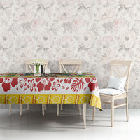 Cook Islands Tīvaevae Christmas Bow Tablecloth Mere Kiritimiti LT9 - Polynesian Pride