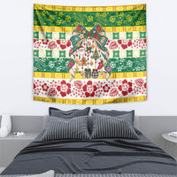 Cook Islands Tīvaevae Christmas Bow Tapestry Mere Kiritimiti LT9 - Polynesian Pride
