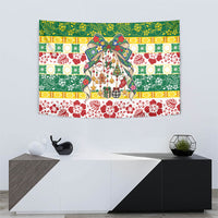 Cook Islands Tīvaevae Christmas Bow Tapestry Mere Kiritimiti LT9 - Polynesian Pride