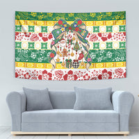 Cook Islands Tīvaevae Christmas Bow Tapestry Mere Kiritimiti LT9 - Polynesian Pride