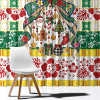 Cook Islands Tīvaevae Christmas Bow Window Curtain Mere Kiritimiti LT9 - Polynesian Pride