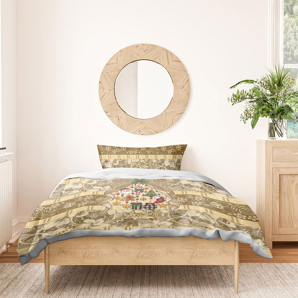 Hawai'i Kapa Christmas Bow Bedding Set Mele Kalikimaka LT9 - Polynesian Pride