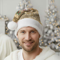 Hawai'i Kapa Christmas Bow Christmas Santa Hat Mele Kalikimaka
