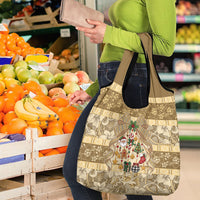 Hawai'i Kapa Christmas Bow Grocery Bag Mele Kalikimaka LT9 - Polynesian Pride