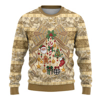 Hawai'i Kapa Christmas Bow Ugly Christmas Sweater Mele Kalikimaka LT9 - Polynesian Pride