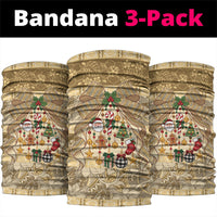 Hawai'i Kapa Christmas Bow Neck Gaiter Mele Kalikimaka LT9 package One Size: 25*50cm Beige - Polynesian Pride
