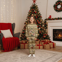 Hawai'i Kapa Christmas Bow Christmas Pajama Set Mele Kalikimaka