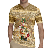Hawai'i Kapa Christmas Bow Rugby Jersey Mele Kalikimaka LT9 - Polynesian Pride