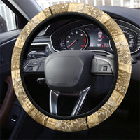Hawai'i Kapa Christmas Bow Steering Wheel Cover Mele Kalikimaka LT9 - Polynesian Pride