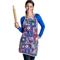 Filipino Maligayang Pasko Apron Pacific Patchwork Xmas Vibes - Polynesian Pride