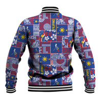 Filipino Maligayang Pasko Baseball Jacket Pacific Patchwork Xmas Vibes - Polynesian Pride