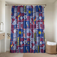Filipino Maligayang Pasko Bathroom Set Pacific Patchwork Xmas Vibes - Polynesian Pride