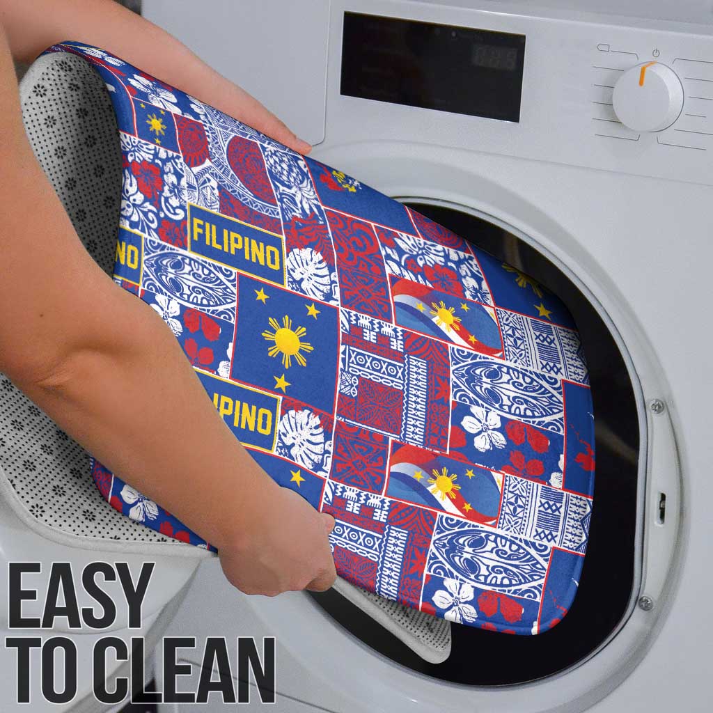 Filipino Maligayang Pasko Bathroom Set Pacific Patchwork Xmas Vibes - Polynesian Pride