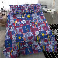 Filipino Maligayang Pasko Bedding Set Pacific Patchwork Xmas Vibes - Polynesian Pride