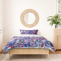Filipino Maligayang Pasko Bedding Set Pacific Patchwork Xmas Vibes - Polynesian Pride