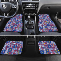 Filipino Maligayang Pasko Car Mats Pacific Patchwork Xmas Vibes - Polynesian Pride