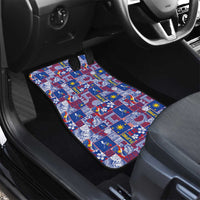 Filipino Maligayang Pasko Car Mats Pacific Patchwork Xmas Vibes - Polynesian Pride