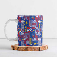 Filipino Maligayang Pasko Ceramic Mug Pacific Patchwork Xmas Vibes - Polynesian Pride