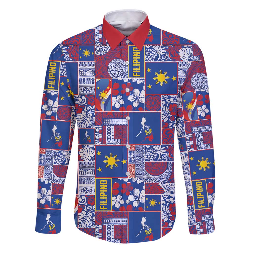 Filipino Maligayang Pasko Family Matching Puletasi and Hawaiian Shirt Pacific Patchwork Xmas Vibes - Polynesian Pride