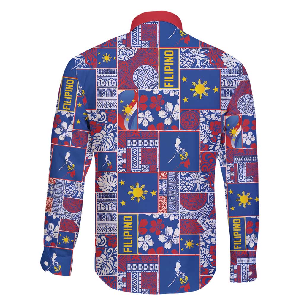 Filipino Maligayang Pasko Family Matching Tank Maxi Dress and Hawaiian Shirt Pacific Patchwork Xmas Vibes - Polynesian Pride