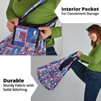 Filipino Maligayang Pasko Grocery Bag Pacific Patchwork Xmas Vibes - Polynesian Pride