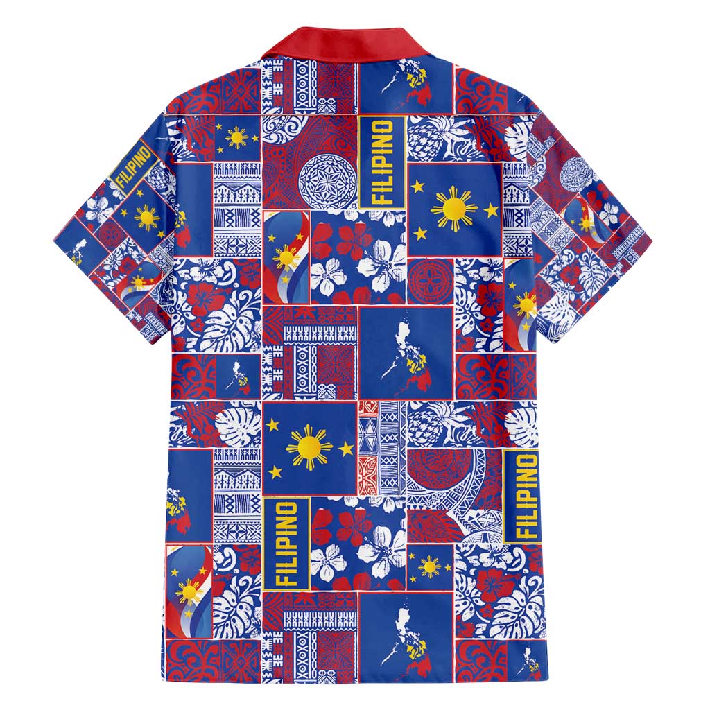 Filipino Maligayang Pasko Hawaiian Shirt Pacific Patchwork Xmas Vibes - Polynesian Pride