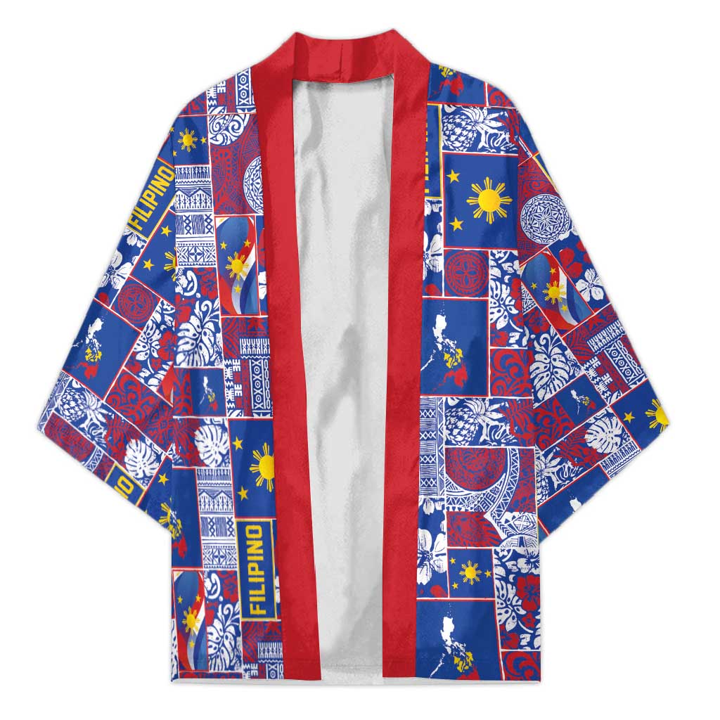 Filipino Maligayang Pasko Kimono Pacific Patchwork Xmas Vibes - Polynesian Pride