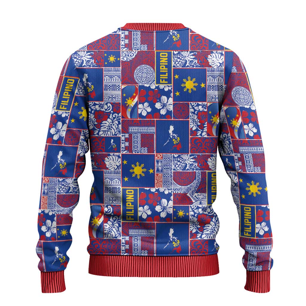 Filipino Maligayang Pasko Ugly Christmas Sweater Pacific Patchwork Xmas Vibes - Polynesian Pride
