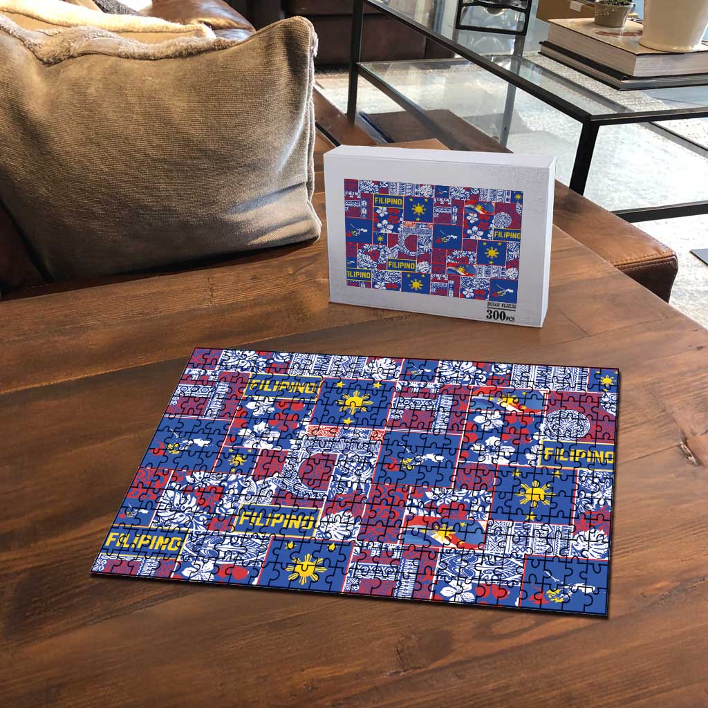 Filipino Maligayang Pasko Puzzle Pacific Patchwork Xmas Vibes - Polynesian Pride