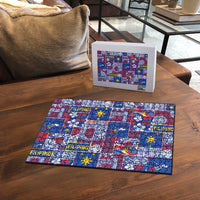 Filipino Maligayang Pasko Puzzle Pacific Patchwork Xmas Vibes - Polynesian Pride