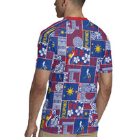 Filipino Maligayang Pasko Rugby Jersey Pacific Patchwork Xmas Vibes - Polynesian Pride