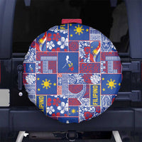 Filipino Maligayang Pasko Spare Tire Cover Pacific Patchwork Xmas Vibes - Polynesian Pride