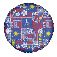 Filipino Maligayang Pasko Spare Tire Cover Pacific Patchwork Xmas Vibes - Polynesian Pride