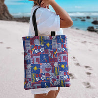 Filipino Maligayang Pasko Tote Bag Pacific Patchwork Xmas Vibes - Polynesian Pride