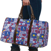Filipino Maligayang Pasko Travel Bag Pacific Patchwork Xmas Vibes - Polynesian Pride