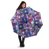 Filipino Maligayang Pasko Umbrella Pacific Patchwork Xmas Vibes - Polynesian Pride